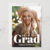 Invitation Modern 2 Photo VIRTUAL Graduation Party (Devant)