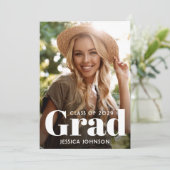 Invitation Modern 2 Photo VIRTUAL Graduation Party (Debout devant)