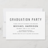 Invitation Modern 3 Photo Graduation Party (Dos)