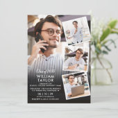 Invitation Modern 5 Photo Collage de la fête de graduation (Debout devant)