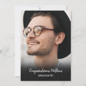 Invitation Modern 5 Photo Collage de la fête de graduation (Dos)