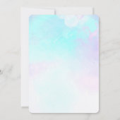 Invitation Modern Abstract Blue & Purple Watercolor (Dos)