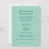 Invitation Modern Abstract Botanical Seaside Daisy (Dos)