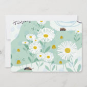 Invitation Modern Abstract Botanical Seaside Daisy (Devant)