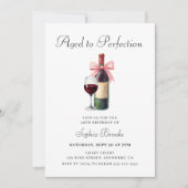Invitation Modern Aged To Perfection 50th Birthday Party (Devant)