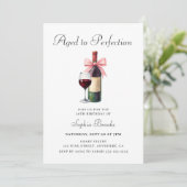 Invitation Modern Aged To Perfection 50th Birthday Party (Debout devant)