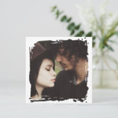 Invitation Modern and Simple Unique Photo Template Wedding (Debout devant)