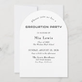 Invitation Modern Arch Photo Graduation Party (Dos)
