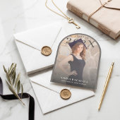 Invitation Modern Arch Photo Minimalist Graduation 