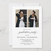 Invitation Modern Arch Photo She Did It Graduation (Dos)