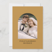 Invitation Modern Arch Photo Surprise 50th Anniversary Party (Dos)