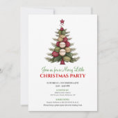 Invitation Modern artistic Christmas tree holiday celebration (Devant)