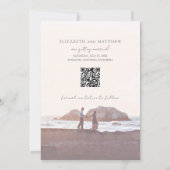 Invitation Modern Beach Wedding Save the Date (Dos)
