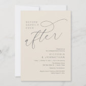 Invitation Modern Before Happily Ever After Rehearsal Dinner (Devant)