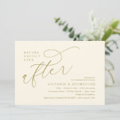 Invitation Modern Before Happily Ever After Rehearsal Dinner (Debout devant)