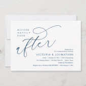 Invitation Modern Before Happily Ever After Rehearsal Dinner (Devant)