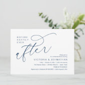 Invitation Modern Before Happily Ever After Rehearsal Dinner (Debout devant)