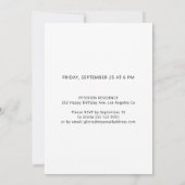 Invitation Modern black and white photo 60th birthday party (Dos)