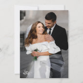 Invitation Modern Black and White We Do Script Wedding  (Dos)