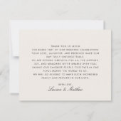 Invitation Modern Black & Ivory Striped Wedding Thank You  (Dos)