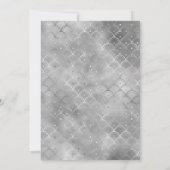 Invitation Modern Black & Silver Art Deco Rehearsal Dinner (Dos)