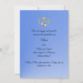 Invitation Modern Blue Gradient Graduation Announcement (Dos)