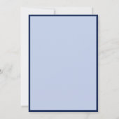 Invitation Modern Blue Photo Frame Graduation Party (Dos)