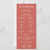 Invitation Modern Blush Floral Wedding Ceremony Program (Dos)