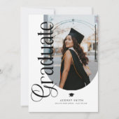 Invitation Modern Boho Arch 2 Photos Graduation (Devant)
