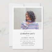 Invitation Modern Boho Arch 2 Photos Graduation (Dos)