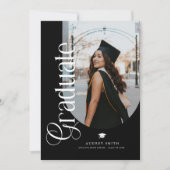 Invitation Modern Boho Arch 2 Photos Graduation (Devant)