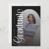 Invitation Modern Boho Arch 2 Photos Graduation (Devant)