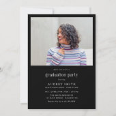 Invitation Modern Boho Arch 2 Photos Graduation (Dos)