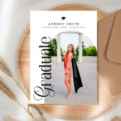 Invitation Modern Boho Arch 4 Photos Graduation