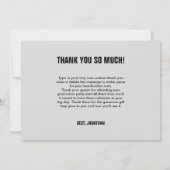 Invitation Modern Bold 4 Photo Collage Merci de graduation (Dos)