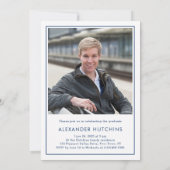 Invitation Modern Bold Class 2026 Navy Blue Graduation Party (Dos)