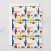 Invitation Modern Bold Espagnol Mexicain Cowboy Désert Annive (Dos)