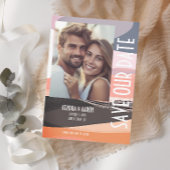 Invitation Modern Bold et Edgy Wedding Enregistrer la date