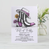 Invitation Modern Boots and Bubbly Bridal Shower (Debout devant)