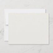Invitation Modern Botanical Branch Logo Note Card (Dos)