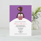 Invitation Modern Bridal Shower Invite (Debout devant)
