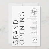 Invitation Modern Business Logo Grand Opening Simple (Devant)