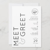 Invitation Modern Business Logo Meet & Greet Networking Event (Devant)