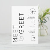 Invitation Modern Business Logo Meet & Greet Networking Event (Debout devant)