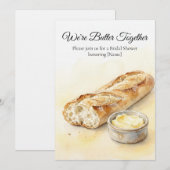 Invitation Modern Butter Yellow & White Minimalist Wedding (Devant / Derrière)