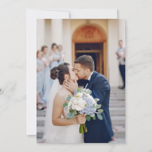 Invitation Modern Calligraphy Script 2 Photo Overlay Wedding (Dos)