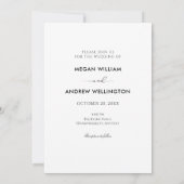 Invitation Modern casual photo wedding (Dos)