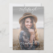 Invitation Modern Celebrate the Graduate Photo Overlay (Devant)