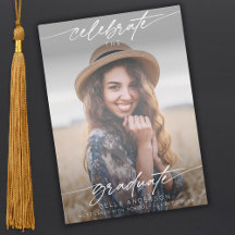 Modern Celebrate the Graduate Photo Overlay
