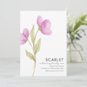 Invitation Modern Chic Simple 21e anniversaire (Debout devant)